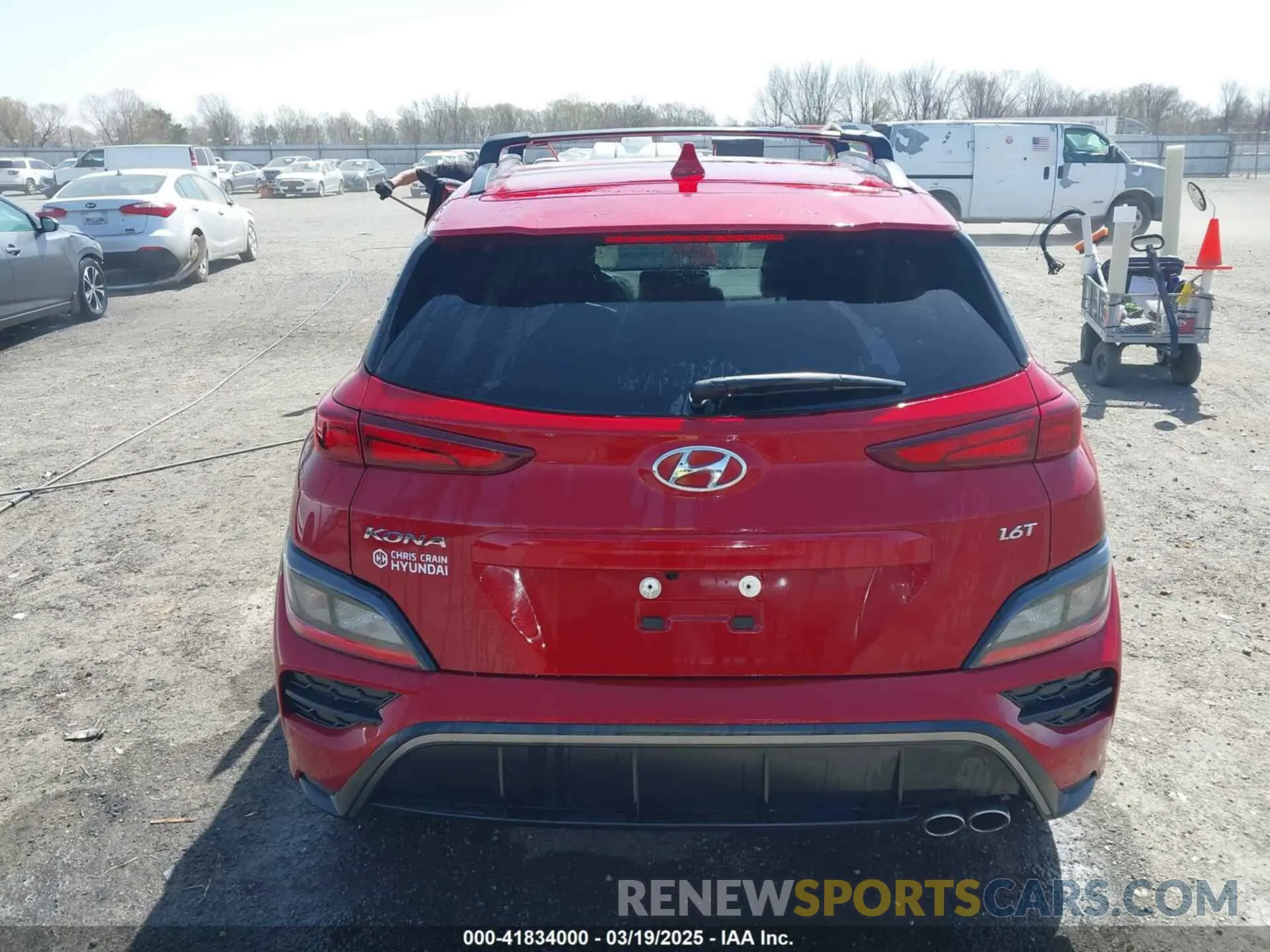 16 fotografías del automóvil dañado KM8K33A39PU951418 HYUNDAI KONA 2023
