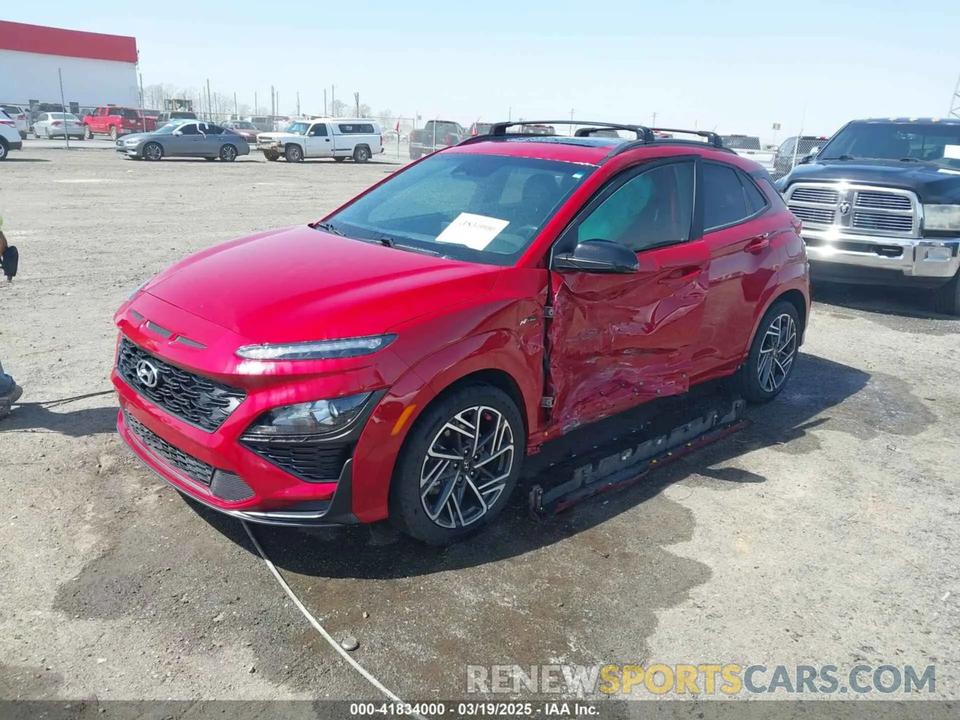 2 fotografías del automóvil dañado KM8K33A39PU951418 HYUNDAI KONA 2023