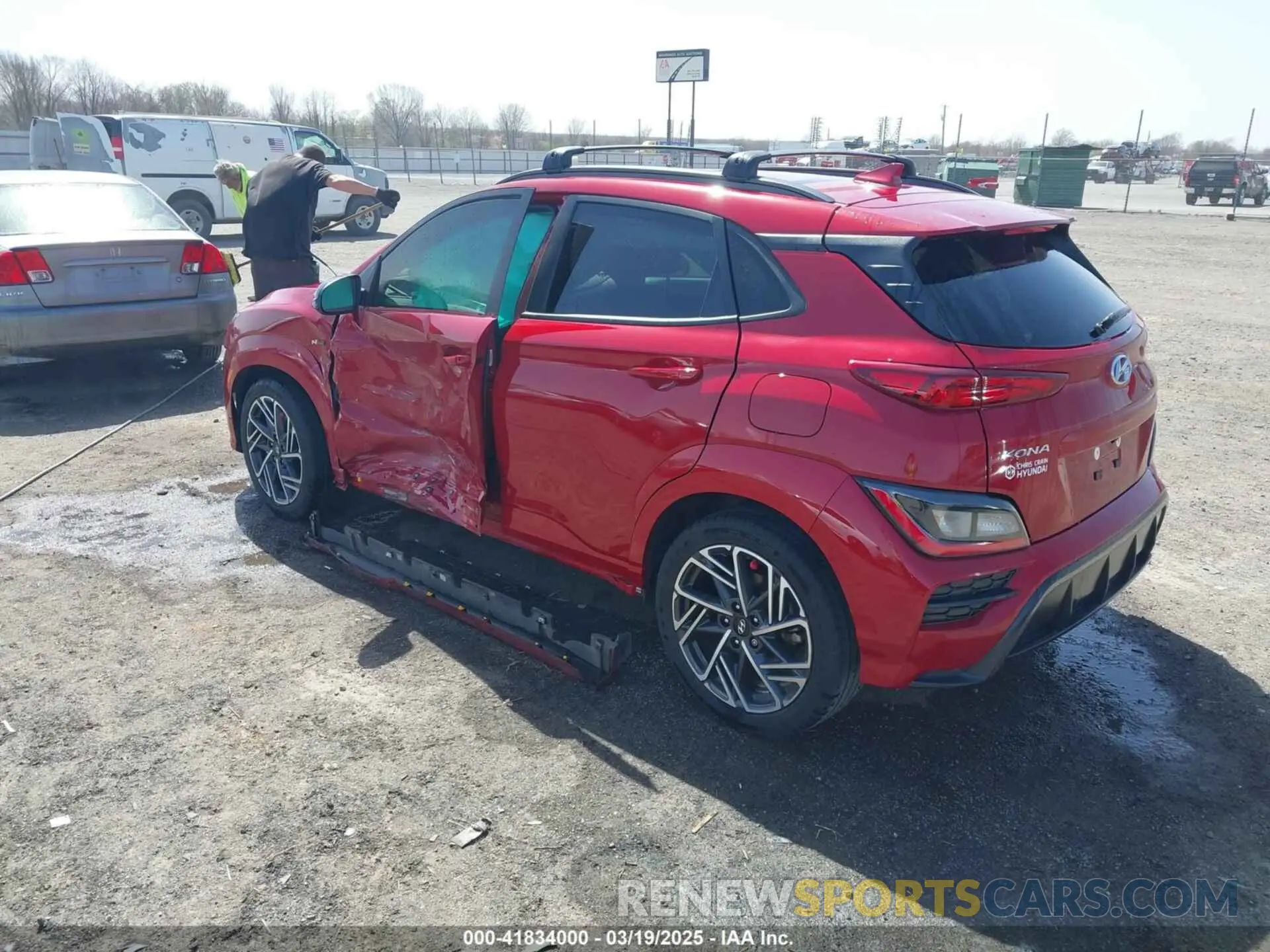 3 fotografías del automóvil dañado KM8K33A39PU951418 HYUNDAI KONA 2023