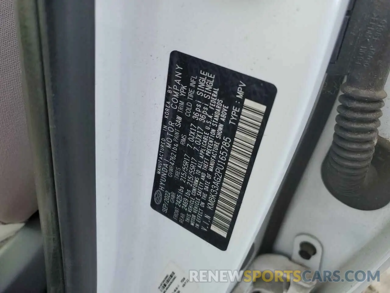 13 fotografías del automóvil dañado KM8K33AG2PU165785 HYUNDAI KONA 2023