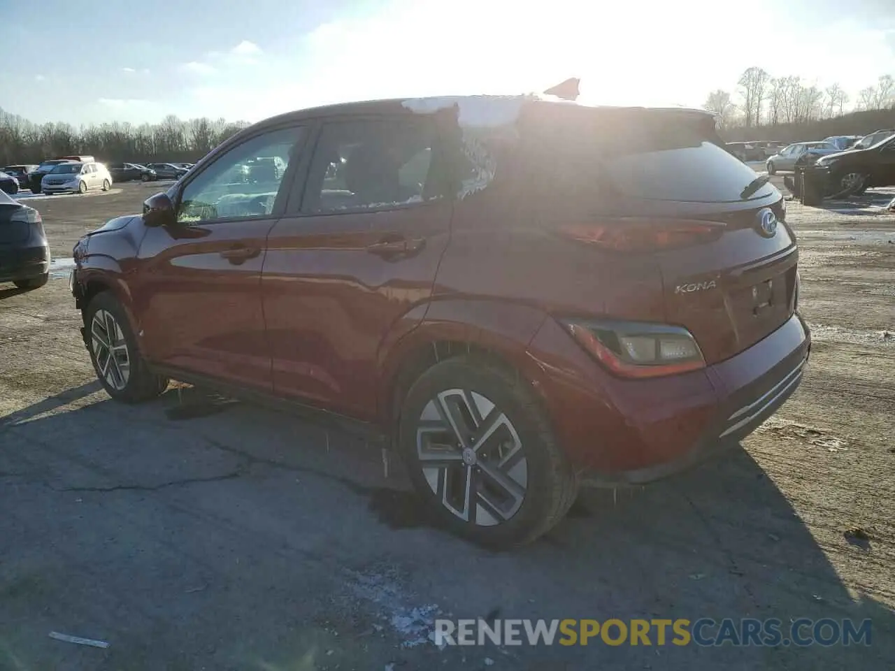 2 fotografías del automóvil dañado KM8K33AG3PU190503 HYUNDAI KONA 2023