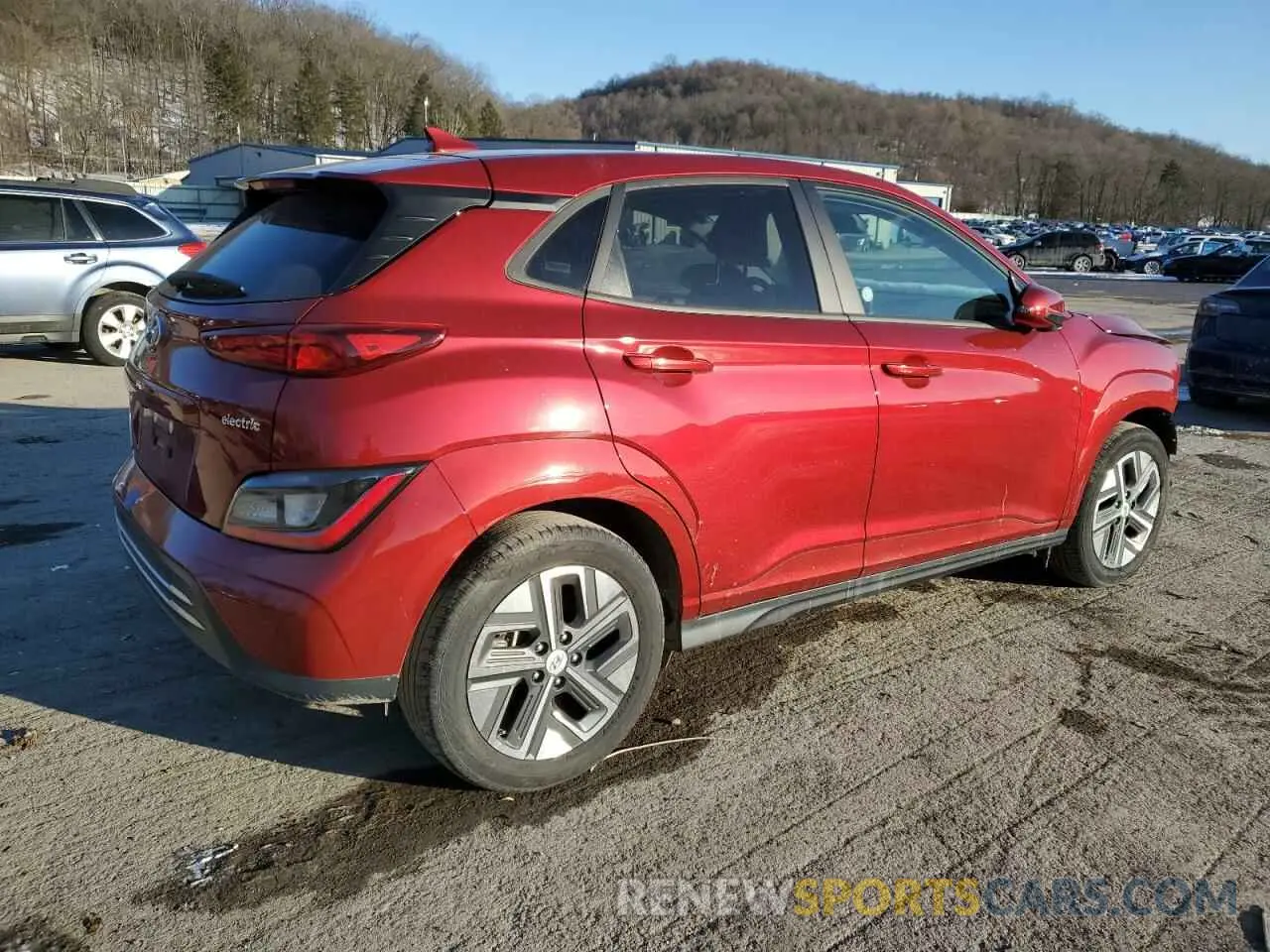 3 fotografías del automóvil dañado KM8K33AG3PU190503 HYUNDAI KONA 2023