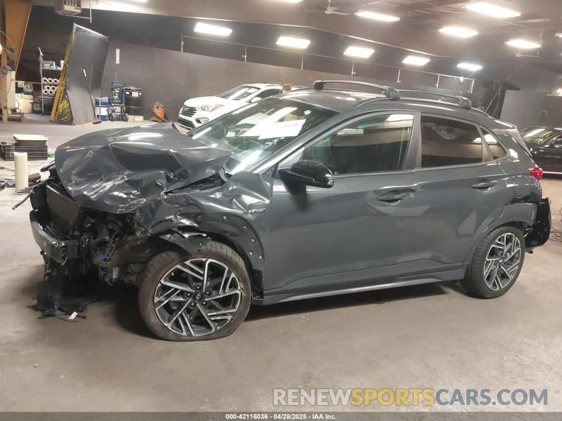 14 fotografías del automóvil dañado KM8K3CA31PU005264 HYUNDAI KONA 2023