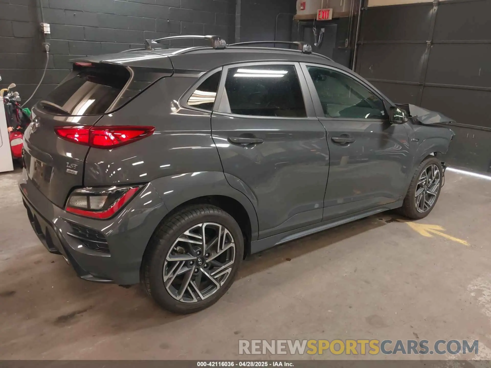 4 fotografías del automóvil dañado KM8K3CA31PU005264 HYUNDAI KONA 2023
