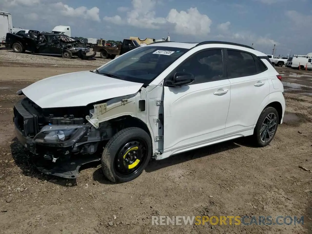 1 fotografías del automóvil dañado KM8K3CA34PU980471 HYUNDAI KONA 2023