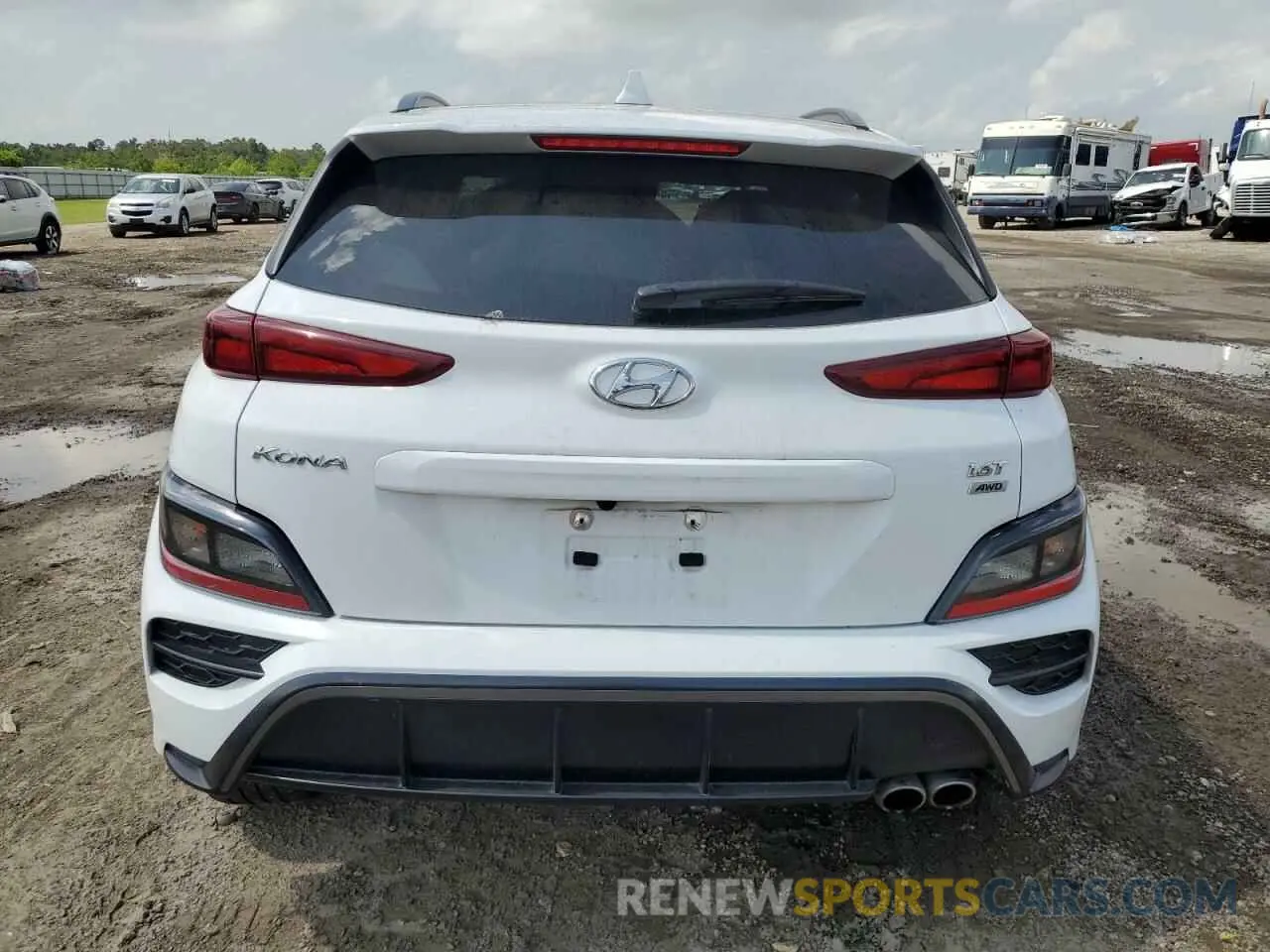 6 fotografías del automóvil dañado KM8K3CA34PU980471 HYUNDAI KONA 2023