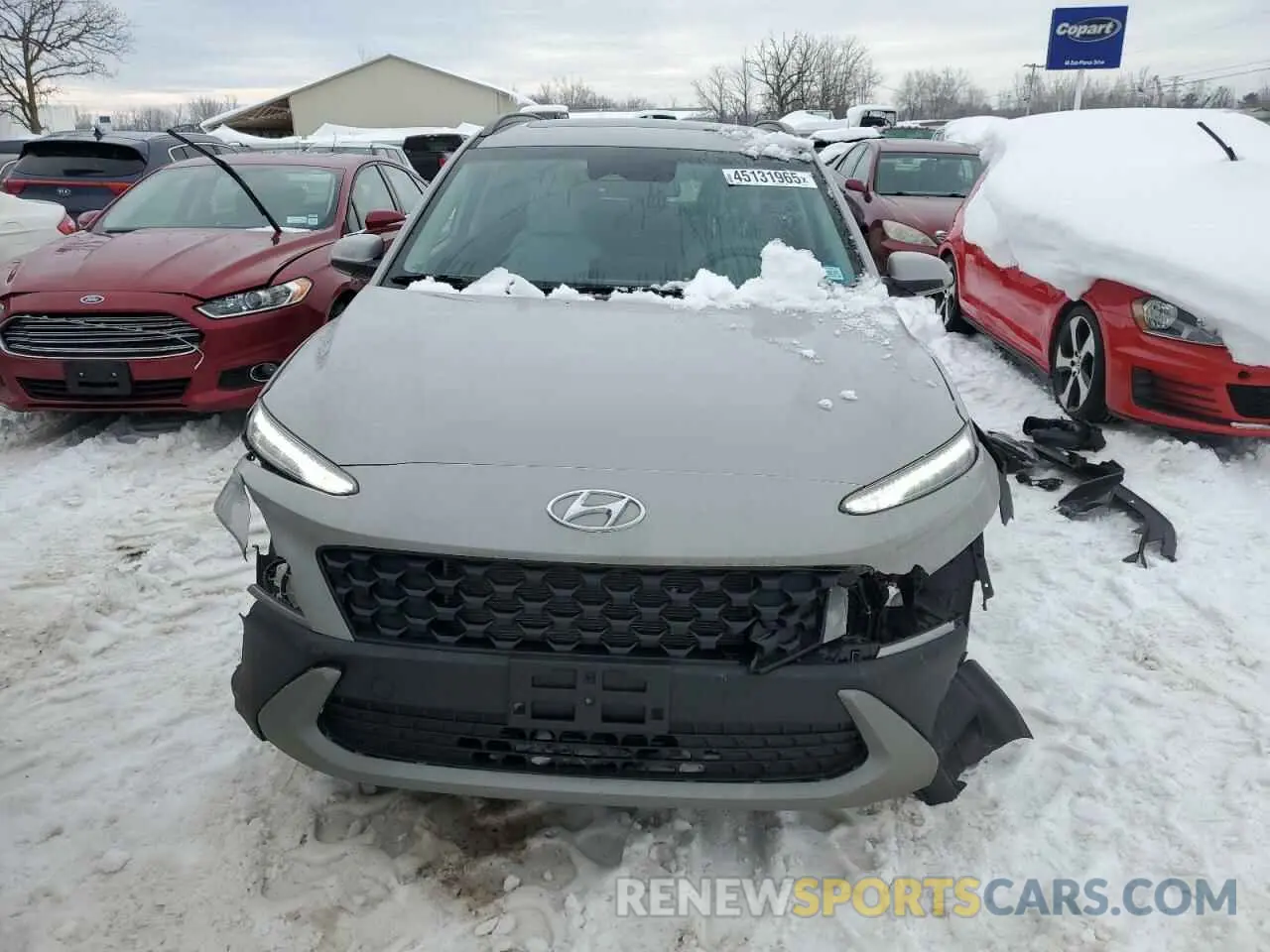 5 fotografías del automóvil dañado KM8K3CAB0PU025173 HYUNDAI KONA 2023