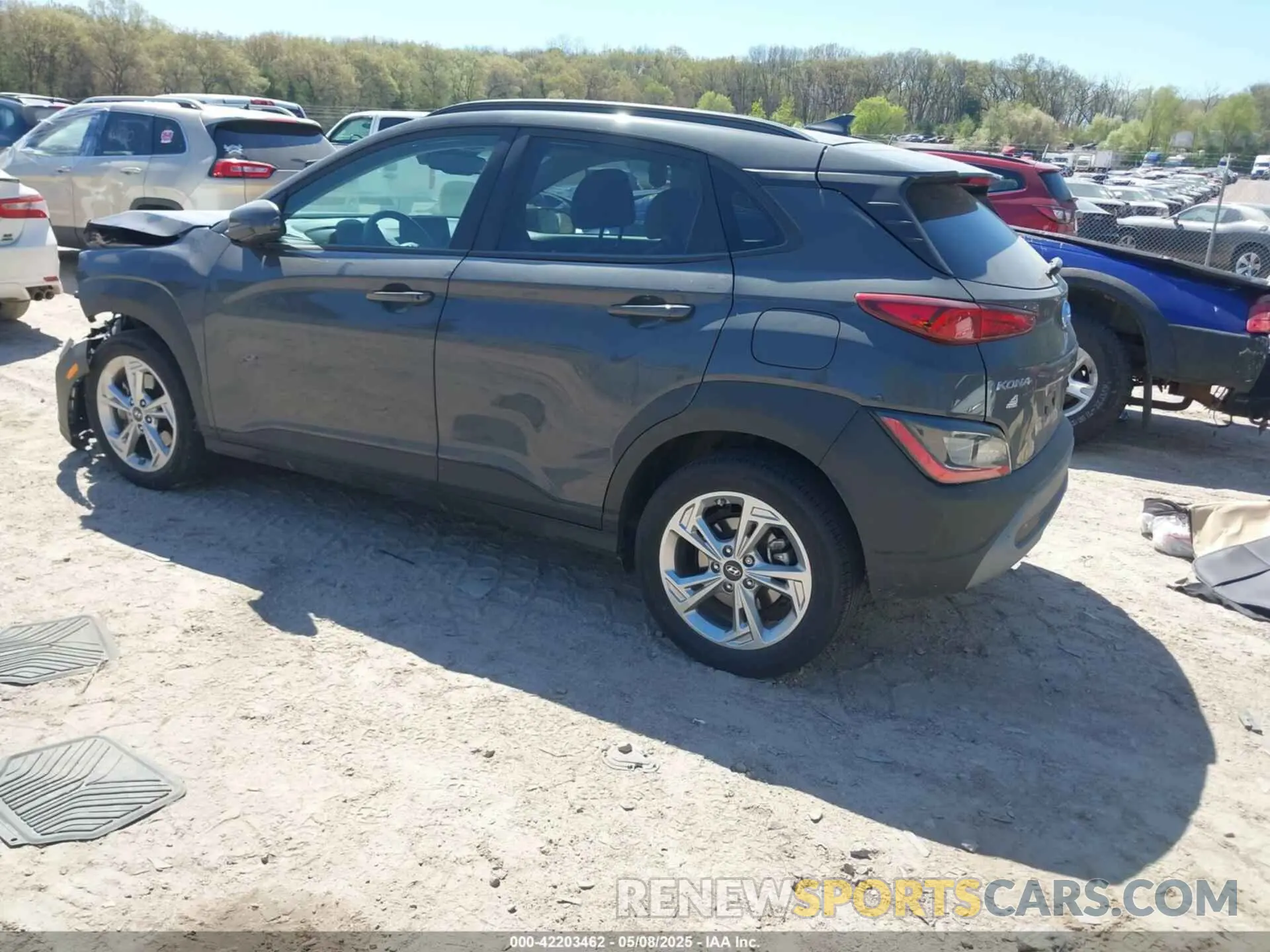 3 fotografías del automóvil dañado KM8K3CAB2PU019214 HYUNDAI KONA 2023