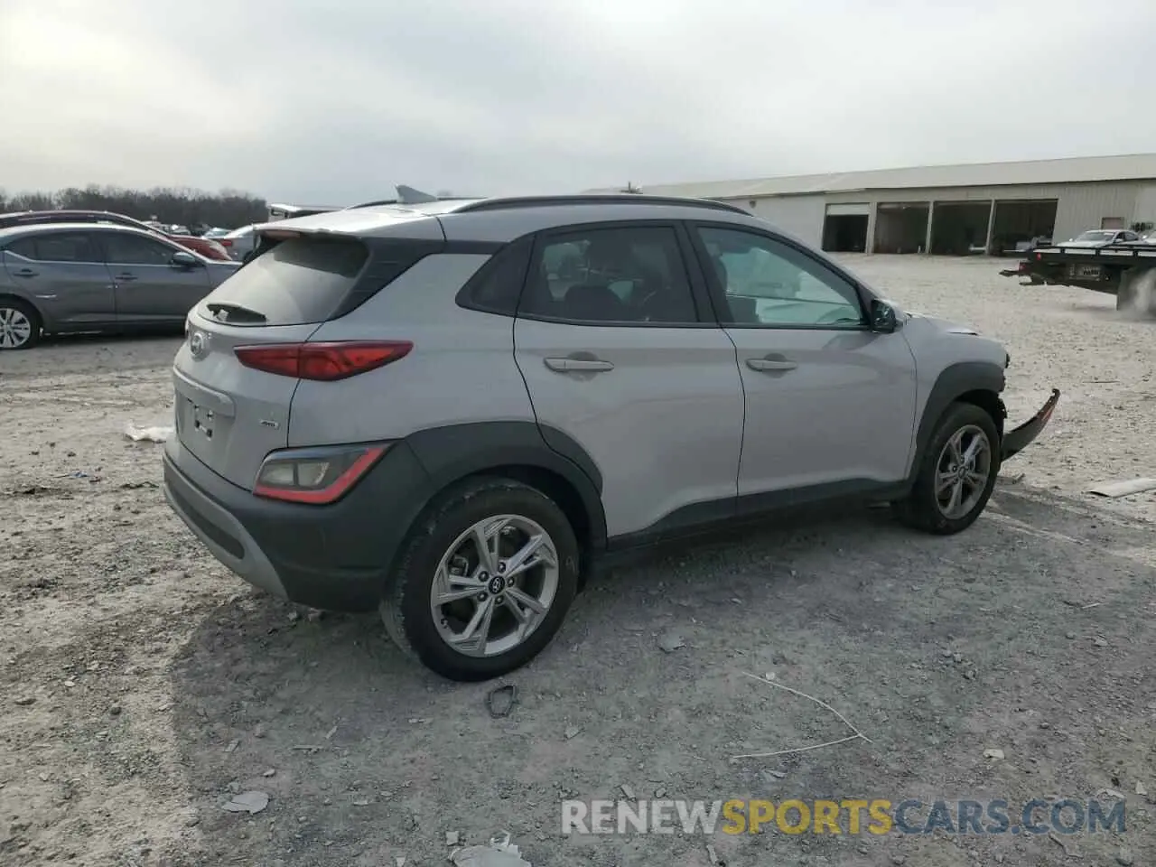 3 fotografías del automóvil dañado KM8K3CAB2PU946987 HYUNDAI KONA 2023
