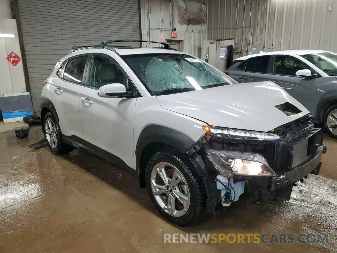 4 fotografías del automóvil dañado KM8K3CAB5PU946983 HYUNDAI KONA 2023