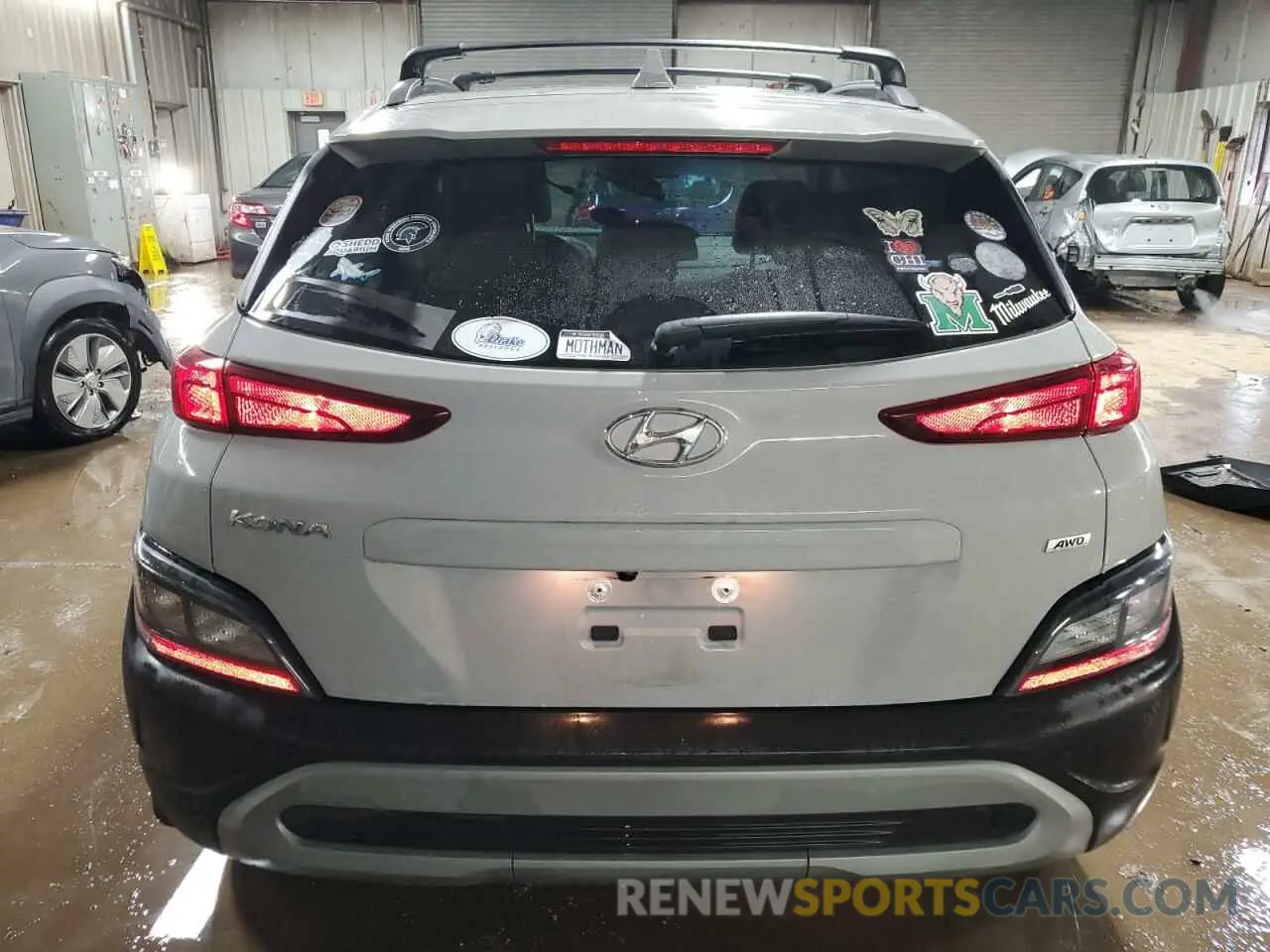 6 fotografías del automóvil dañado KM8K3CAB5PU946983 HYUNDAI KONA 2023
