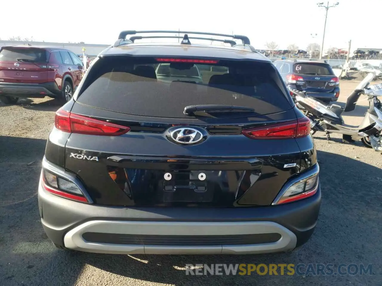 6 fotografías del automóvil dañado KM8K3CAB7PU025378 HYUNDAI KONA 2023