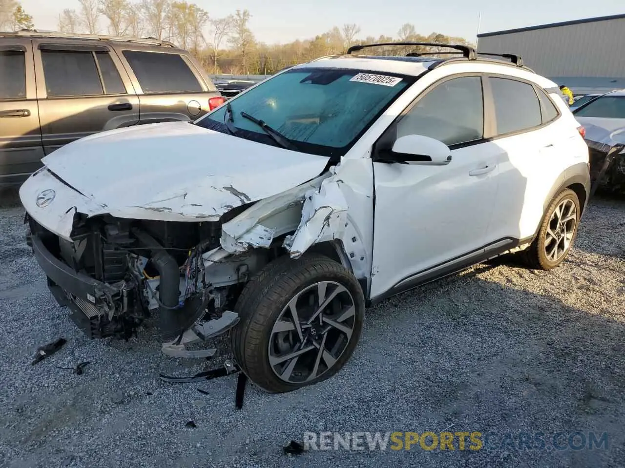 1 fotografías del automóvil dañado KM8K53A34PU978181 HYUNDAI KONA 2023