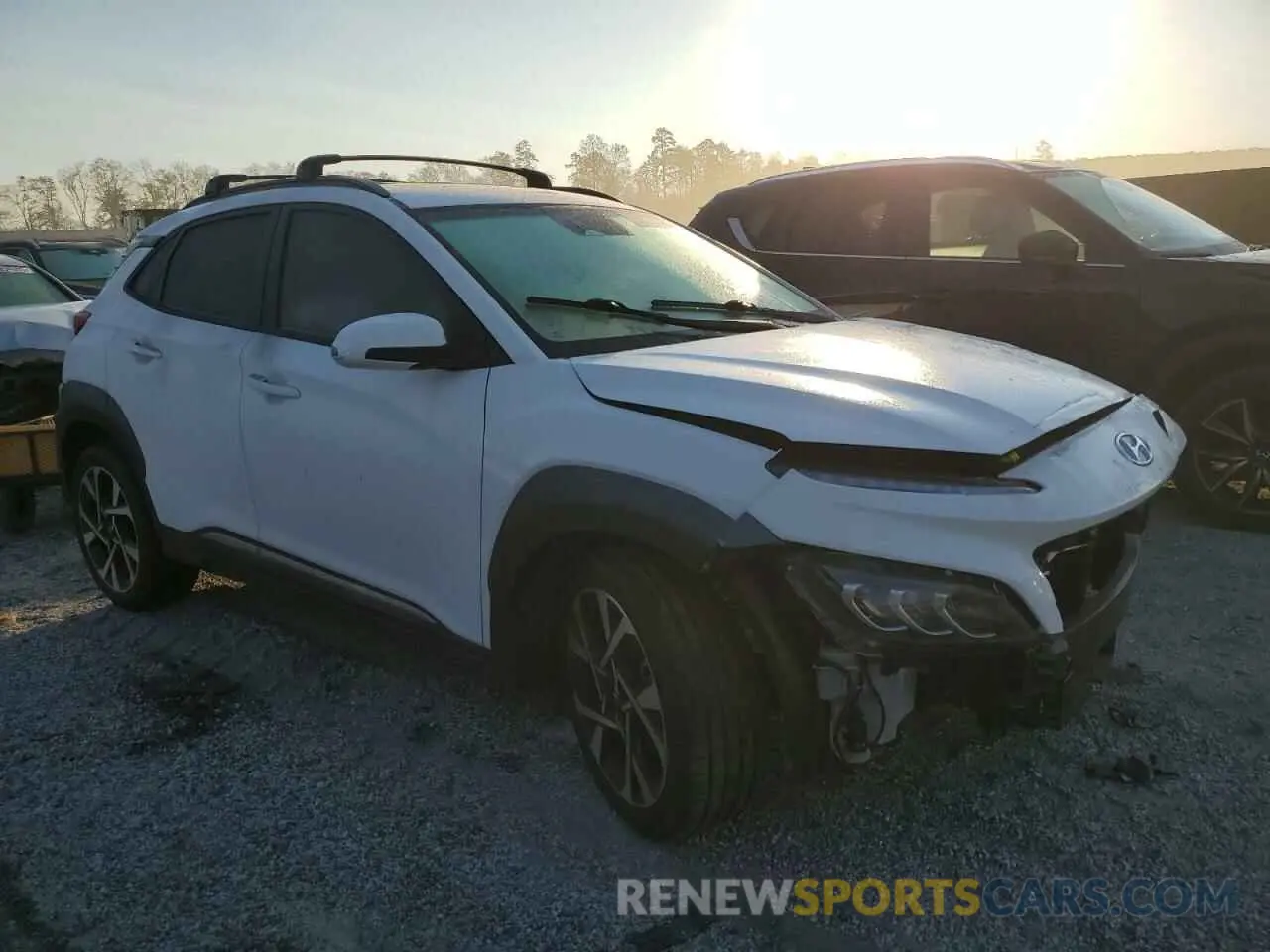 4 fotografías del automóvil dañado KM8K53A34PU978181 HYUNDAI KONA 2023