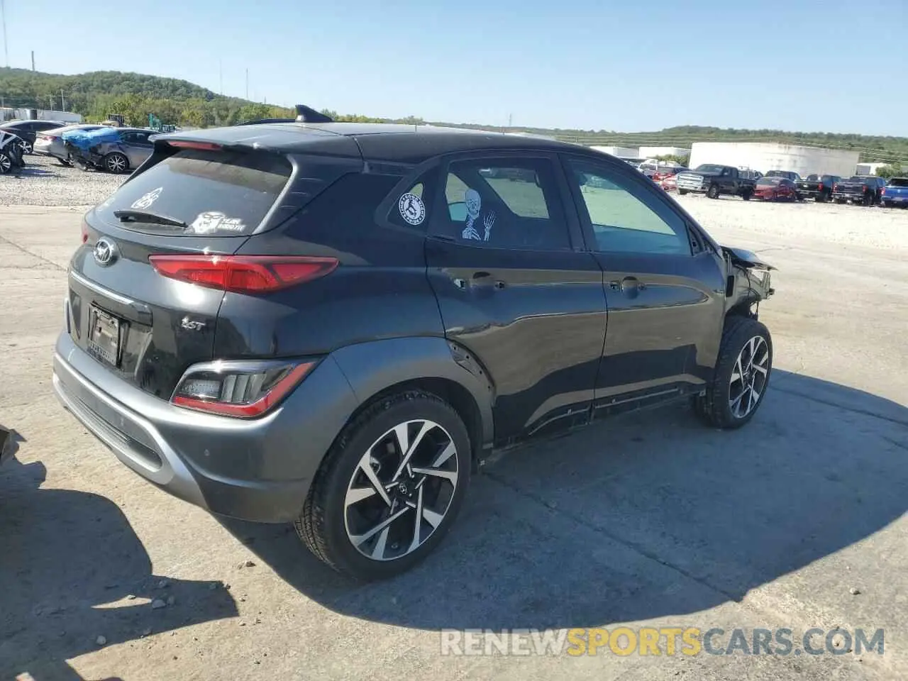 3 fotografías del automóvil dañado KM8K53A3XPU954368 HYUNDAI KONA 2023