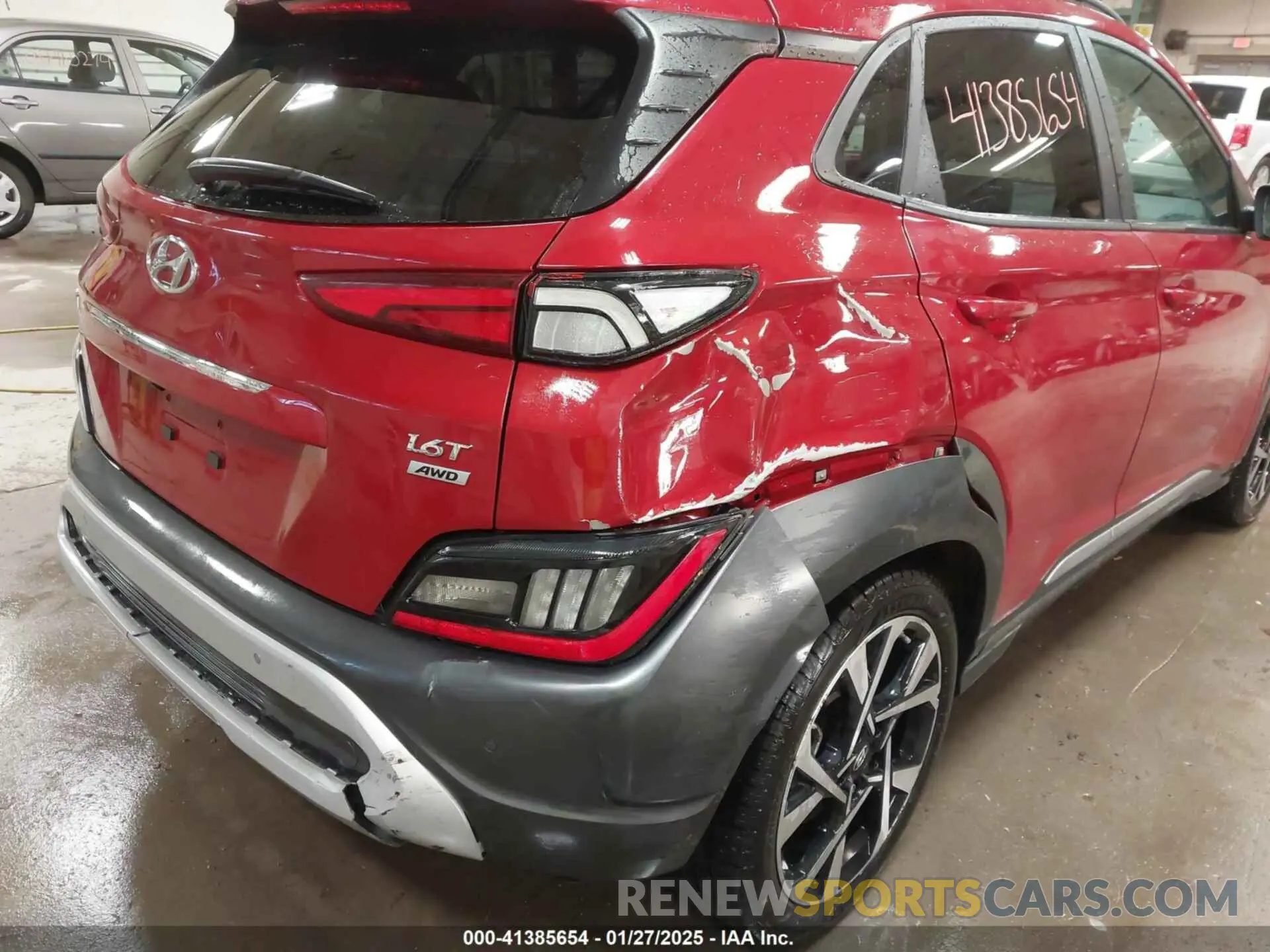 17 fotografías del automóvil dañado KM8K5CA33PU945222 HYUNDAI KONA 2023