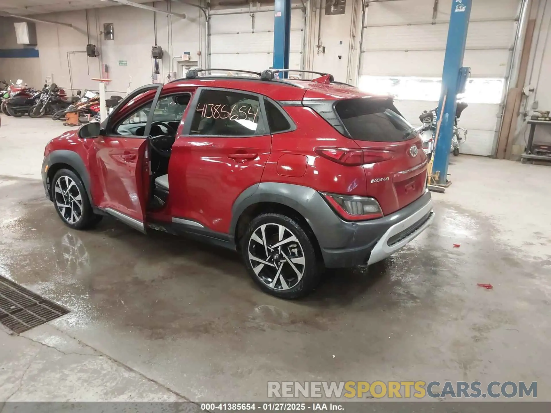 3 fotografías del automóvil dañado KM8K5CA33PU945222 HYUNDAI KONA 2023