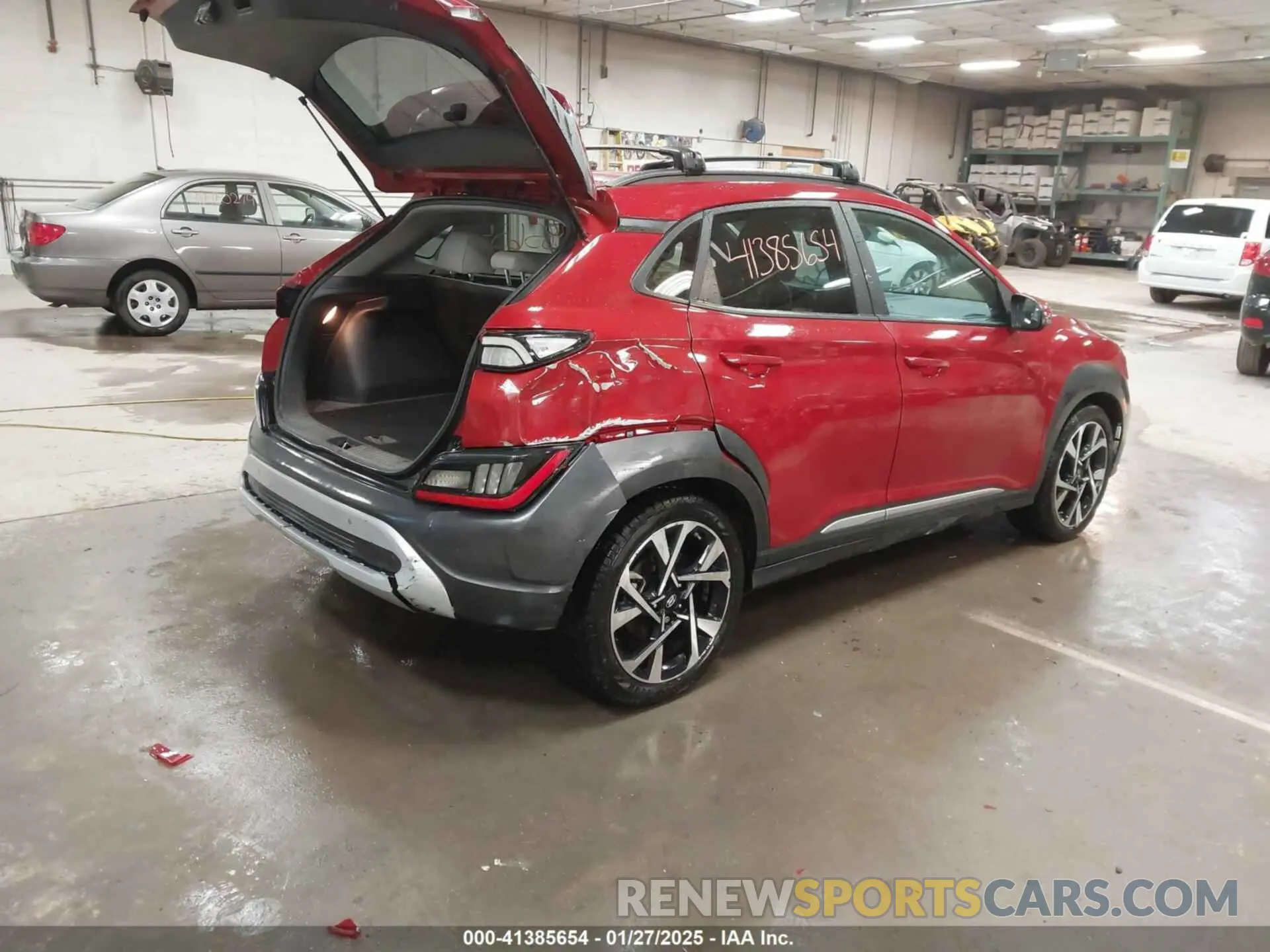 4 fotografías del automóvil dañado KM8K5CA33PU945222 HYUNDAI KONA 2023