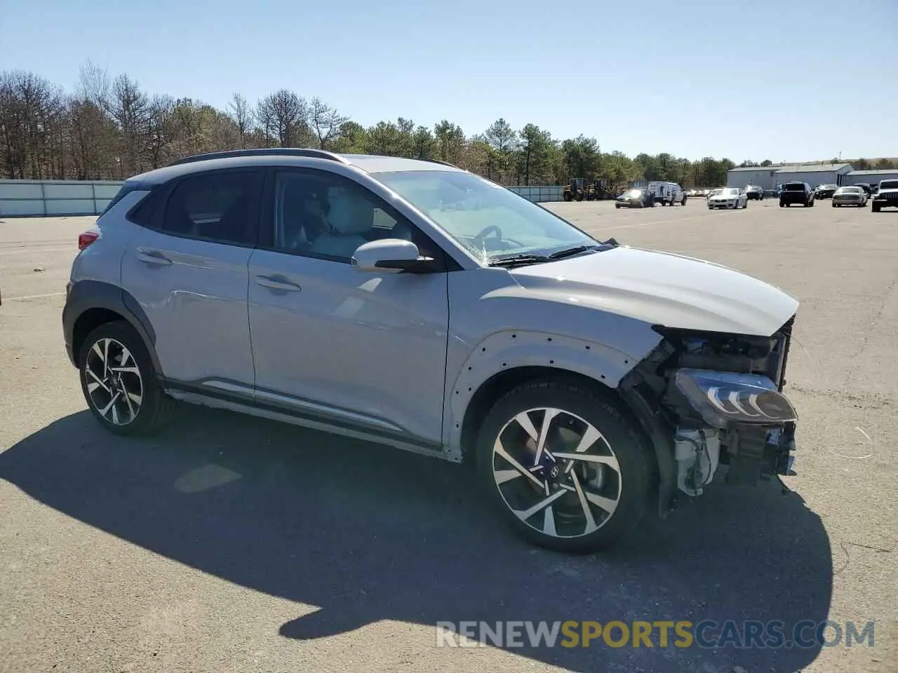 4 fotografías del automóvil dañado KM8K5CA34PU010436 HYUNDAI KONA 2023