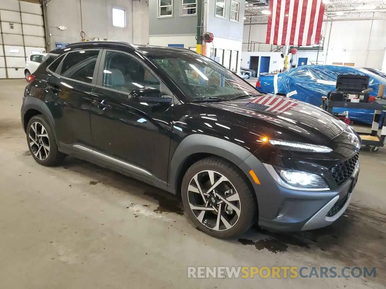 4 fotografías del automóvil dañado KM8K5CA35PU045602 HYUNDAI KONA 2023