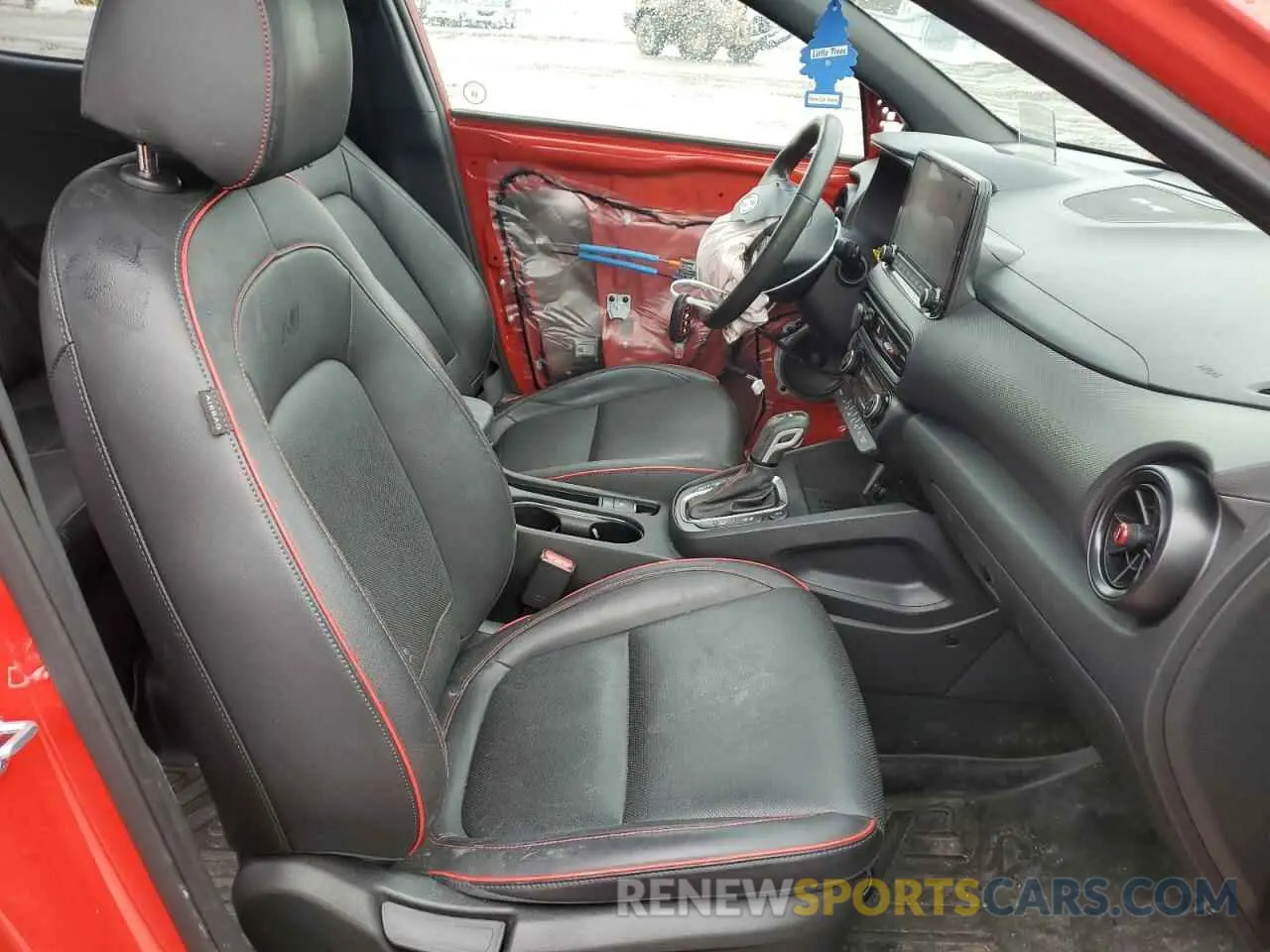 7 fotografías del automóvil dañado KM8K5CA36PU006534 HYUNDAI KONA 2023