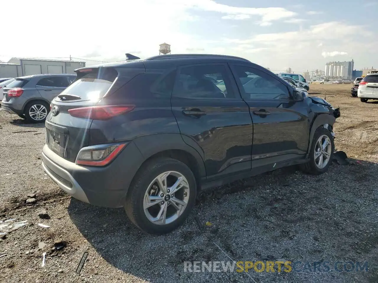 3 fotografías del automóvil dañado KM8K62AB0PU941840 HYUNDAI KONA 2023