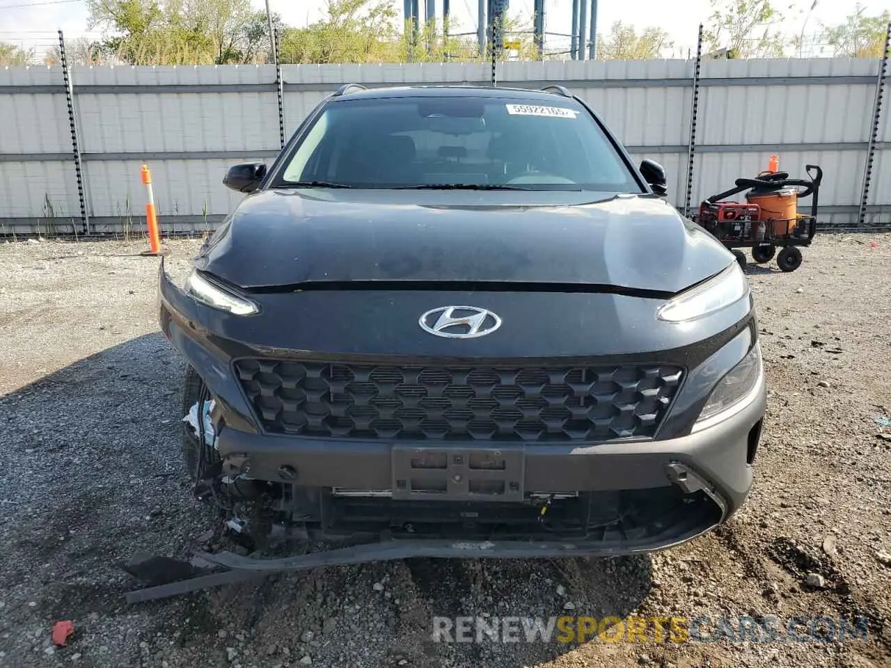 5 fotografías del automóvil dañado KM8K62AB0PU941840 HYUNDAI KONA 2023