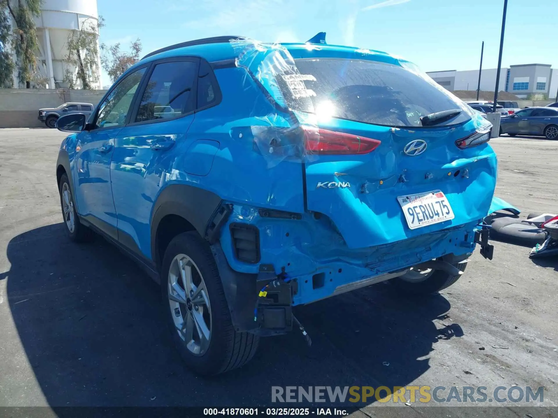 3 fotografías del automóvil dañado KM8K62AB1PU980632 HYUNDAI KONA 2023