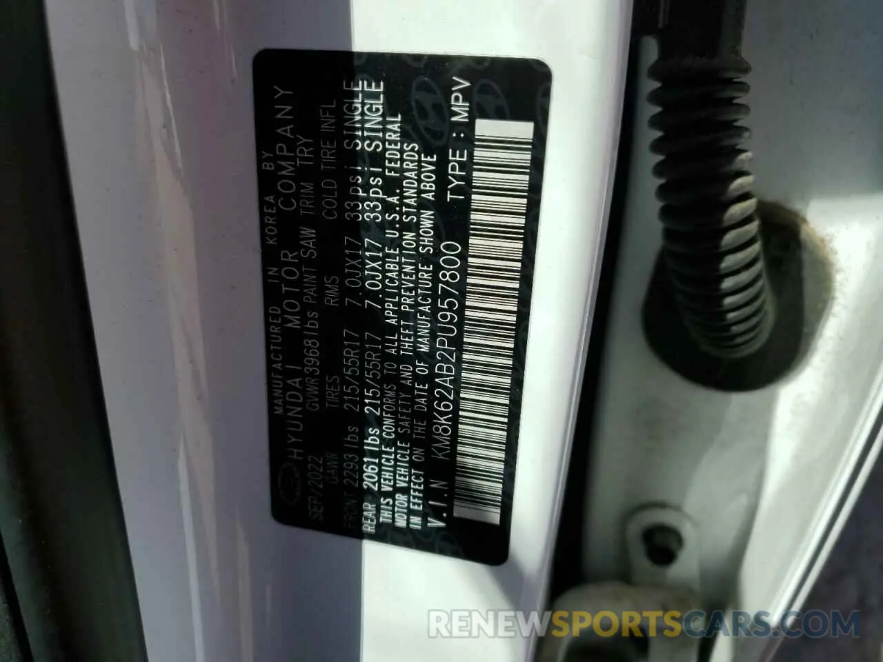 16 fotografías del automóvil dañado KM8K62AB2PU957800 HYUNDAI KONA 2023