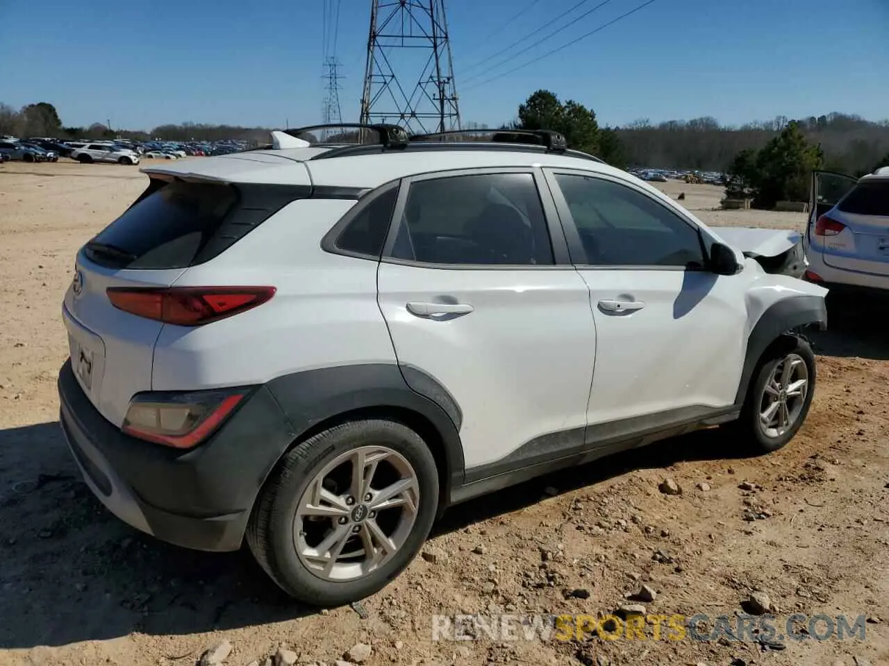 3 fotografías del automóvil dañado KM8K62AB2PU957800 HYUNDAI KONA 2023