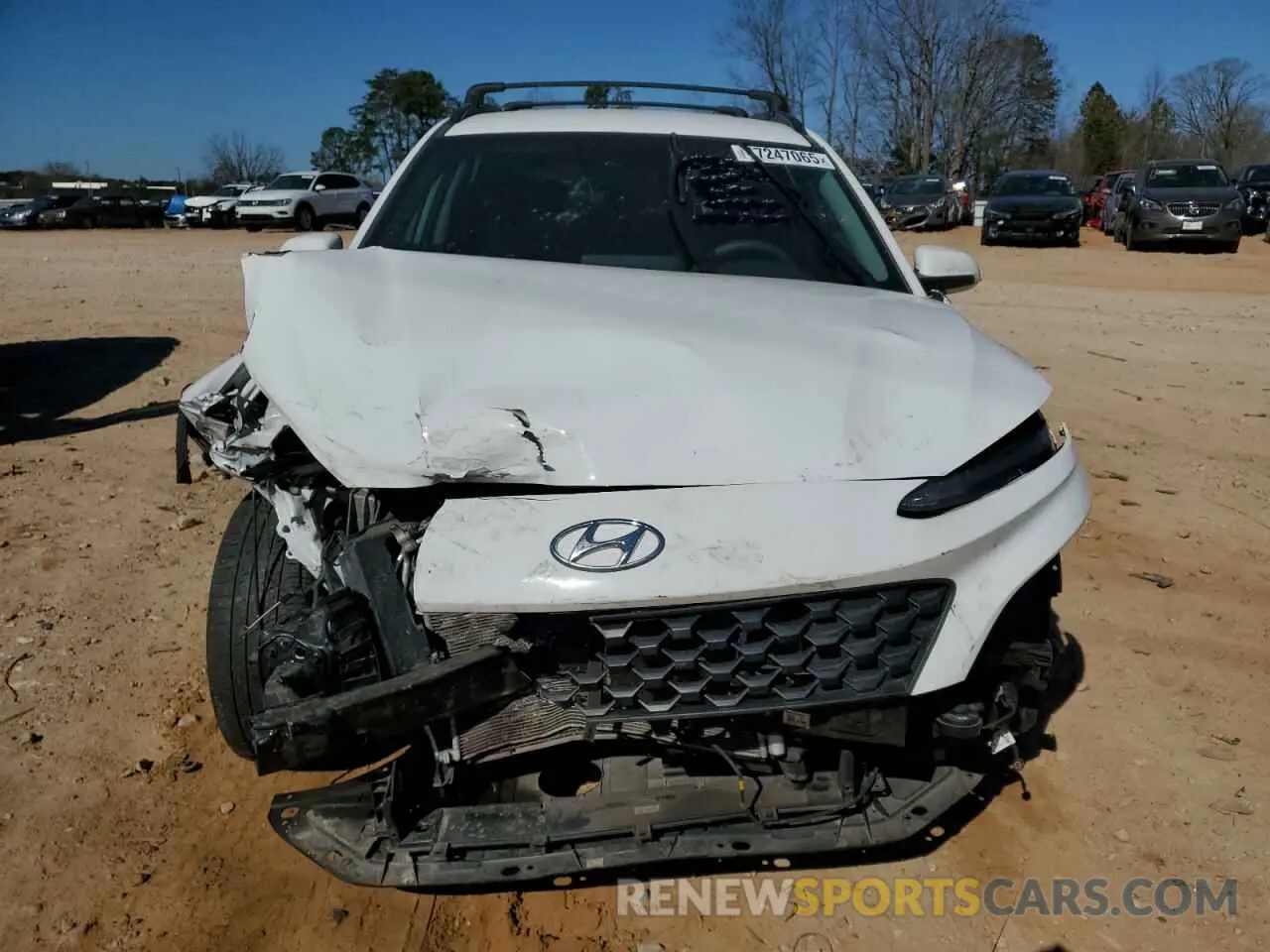 5 fotografías del automóvil dañado KM8K62AB2PU957800 HYUNDAI KONA 2023
