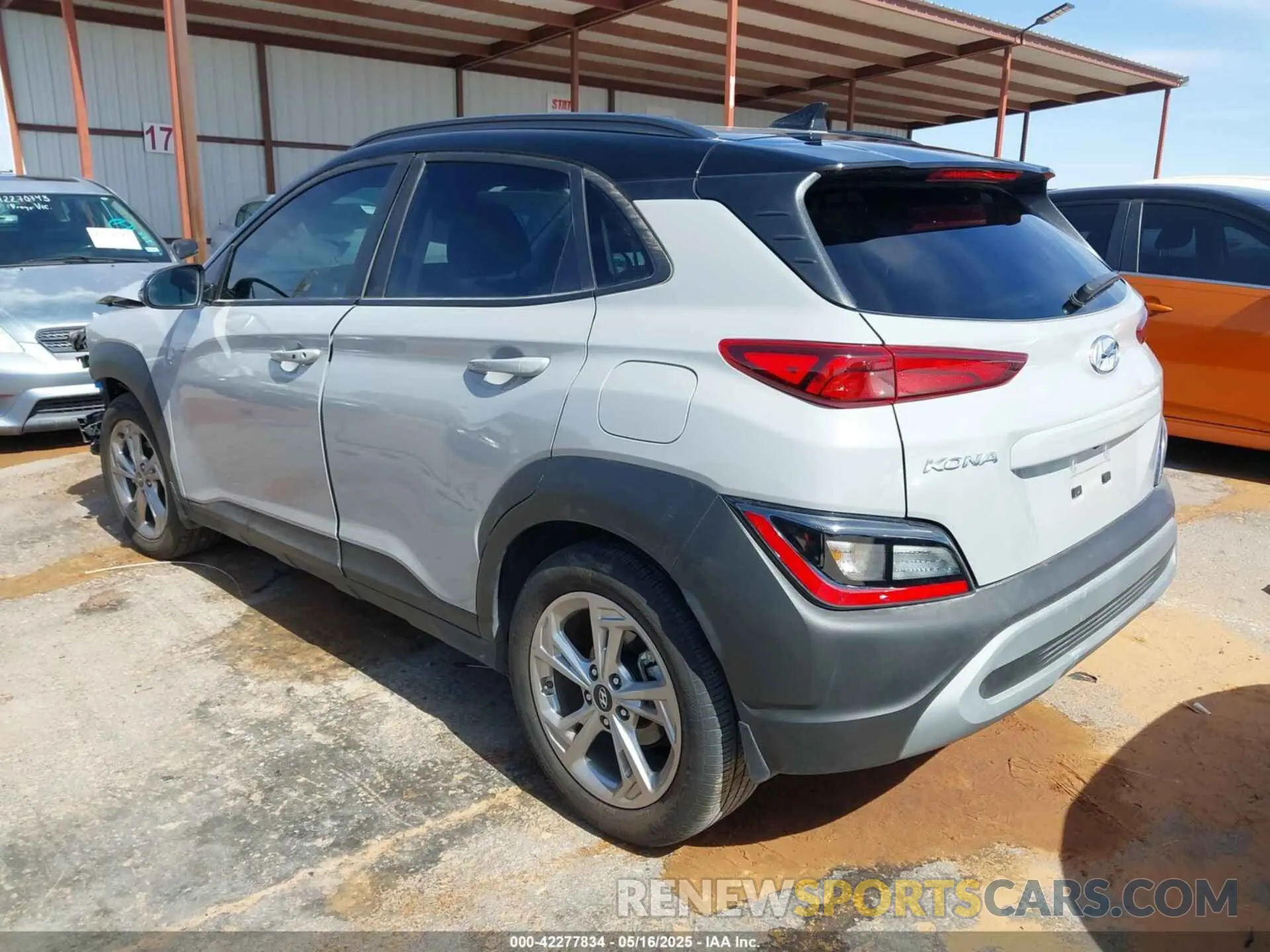 3 fotografías del automóvil dañado KM8K62AB6PU956648 HYUNDAI KONA 2023