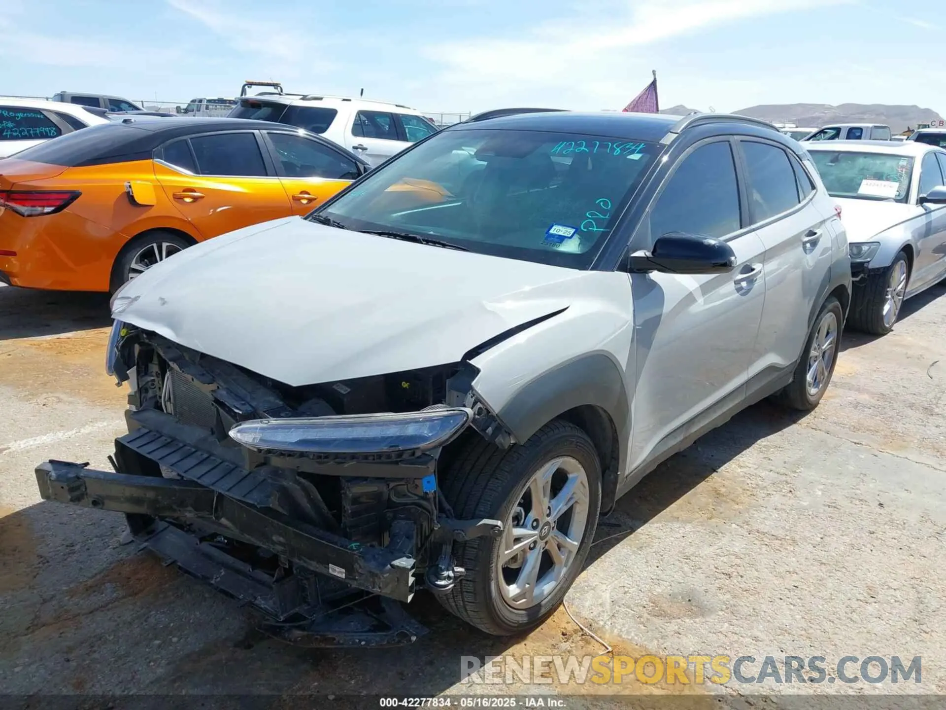 6 fotografías del automóvil dañado KM8K62AB6PU956648 HYUNDAI KONA 2023
