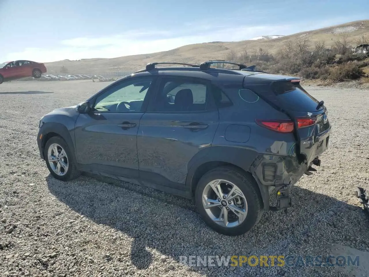 2 fotografías del automóvil dañado KM8K62AB7PU059497 HYUNDAI KONA 2023