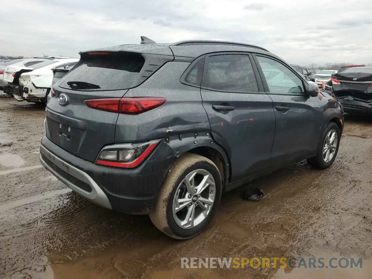 3 fotografías del automóvil dañado KM8K62AB8PU061193 HYUNDAI KONA 2023