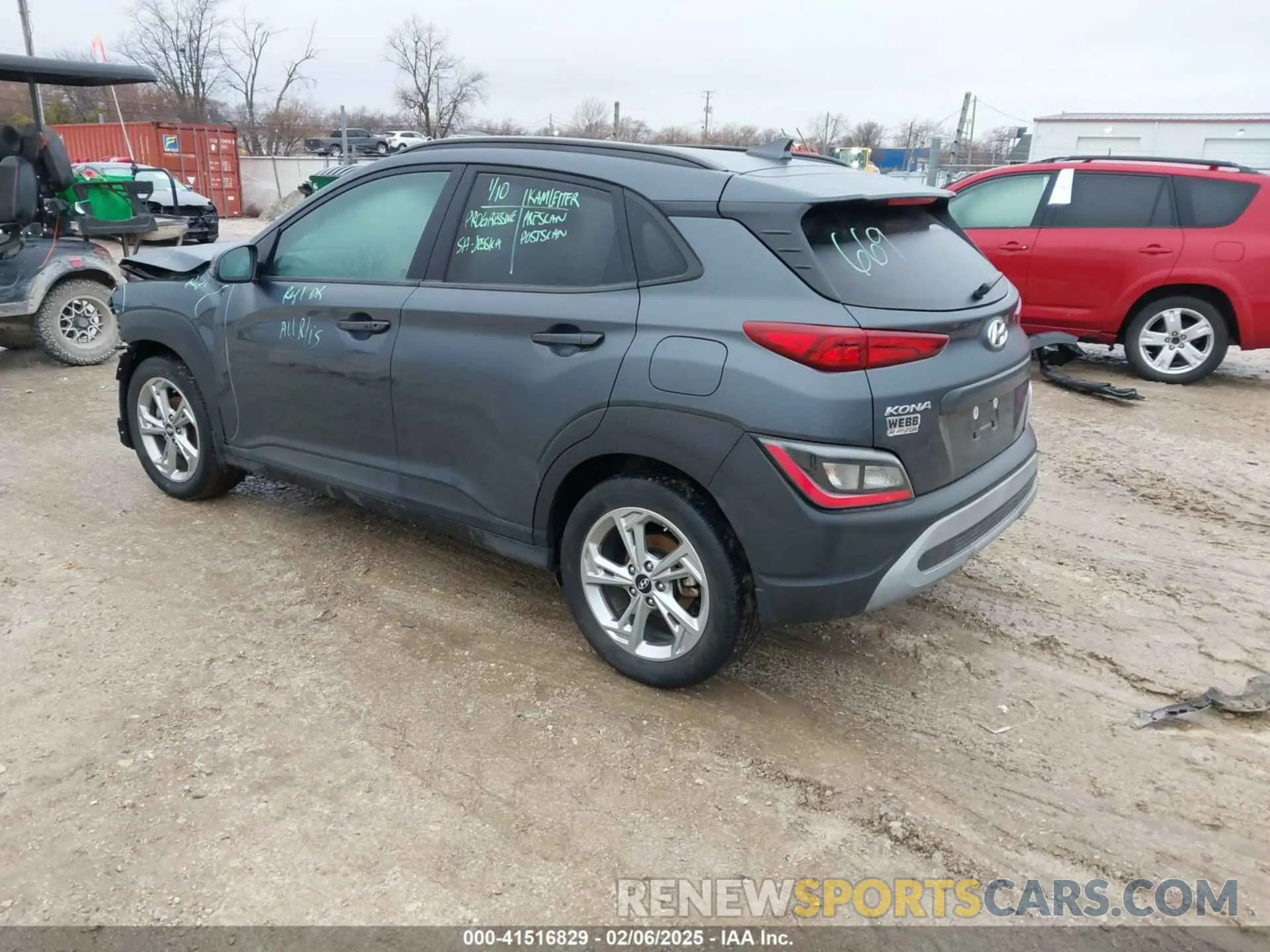 3 fotografías del automóvil dañado KM8K62AB8PU936451 HYUNDAI KONA 2023