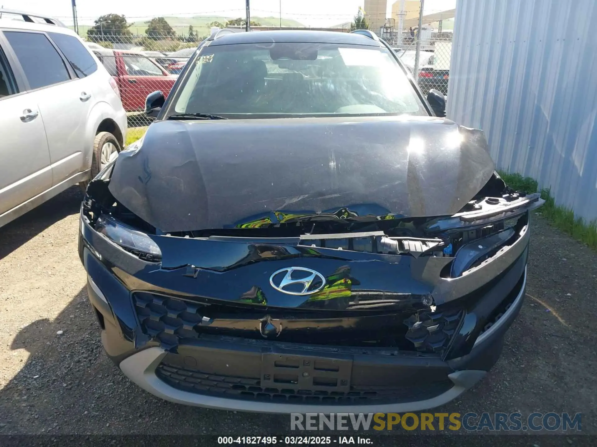 12 fotografías del automóvil dañado KM8K62AB9PU044628 HYUNDAI KONA 2023