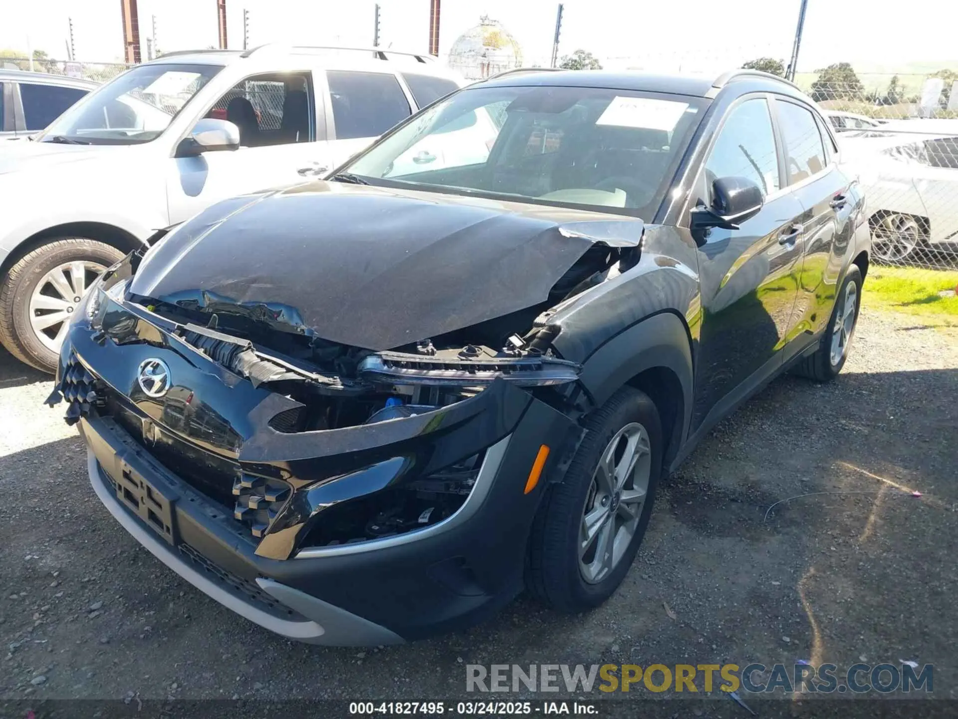 2 fotografías del automóvil dañado KM8K62AB9PU044628 HYUNDAI KONA 2023