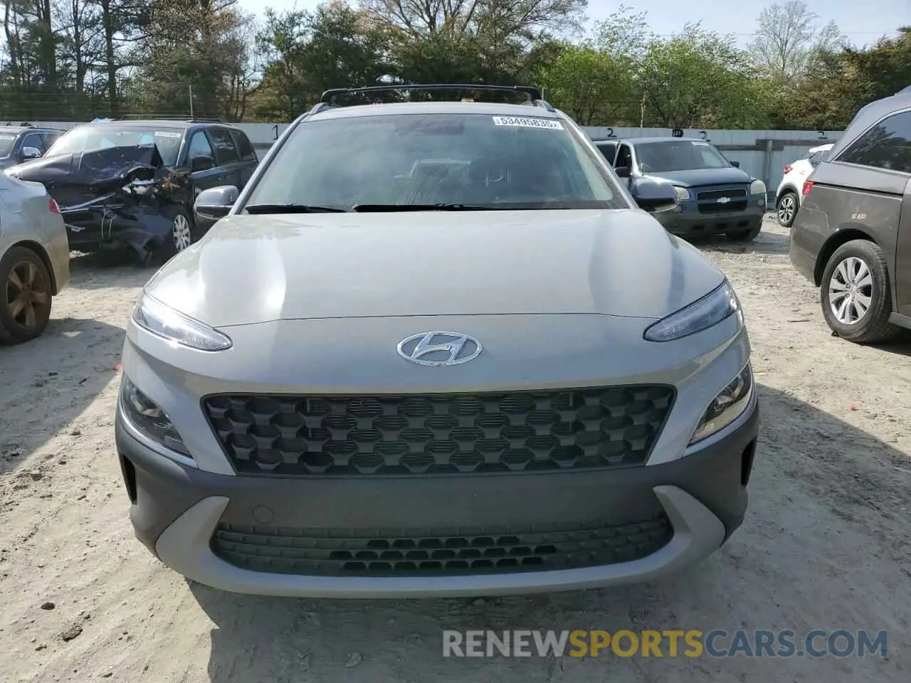5 fotografías del automóvil dañado KM8K6CAB2PU042581 HYUNDAI KONA 2023