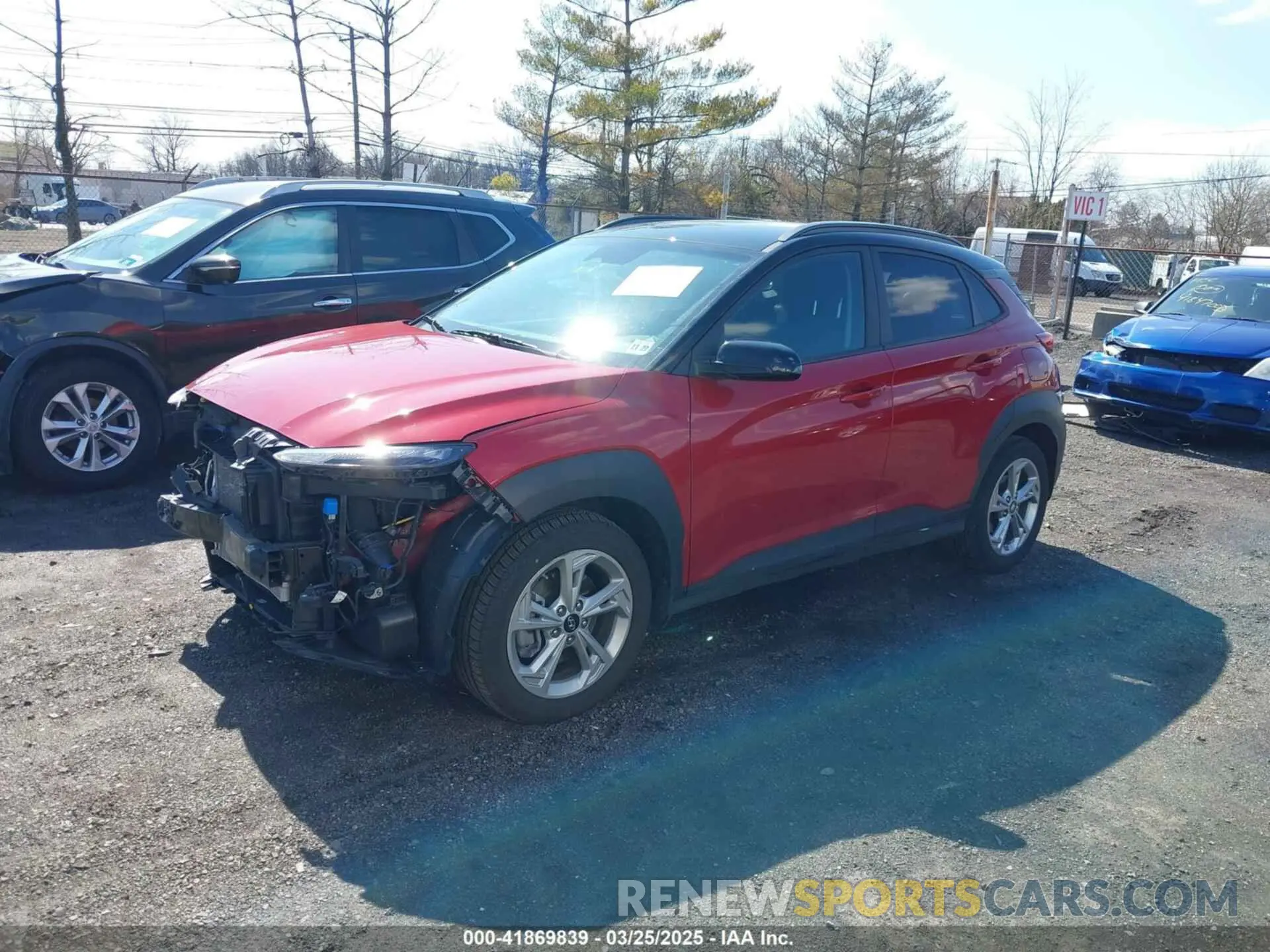 14 fotografías del automóvil dañado KM8K6CAB2PU936256 HYUNDAI KONA 2023