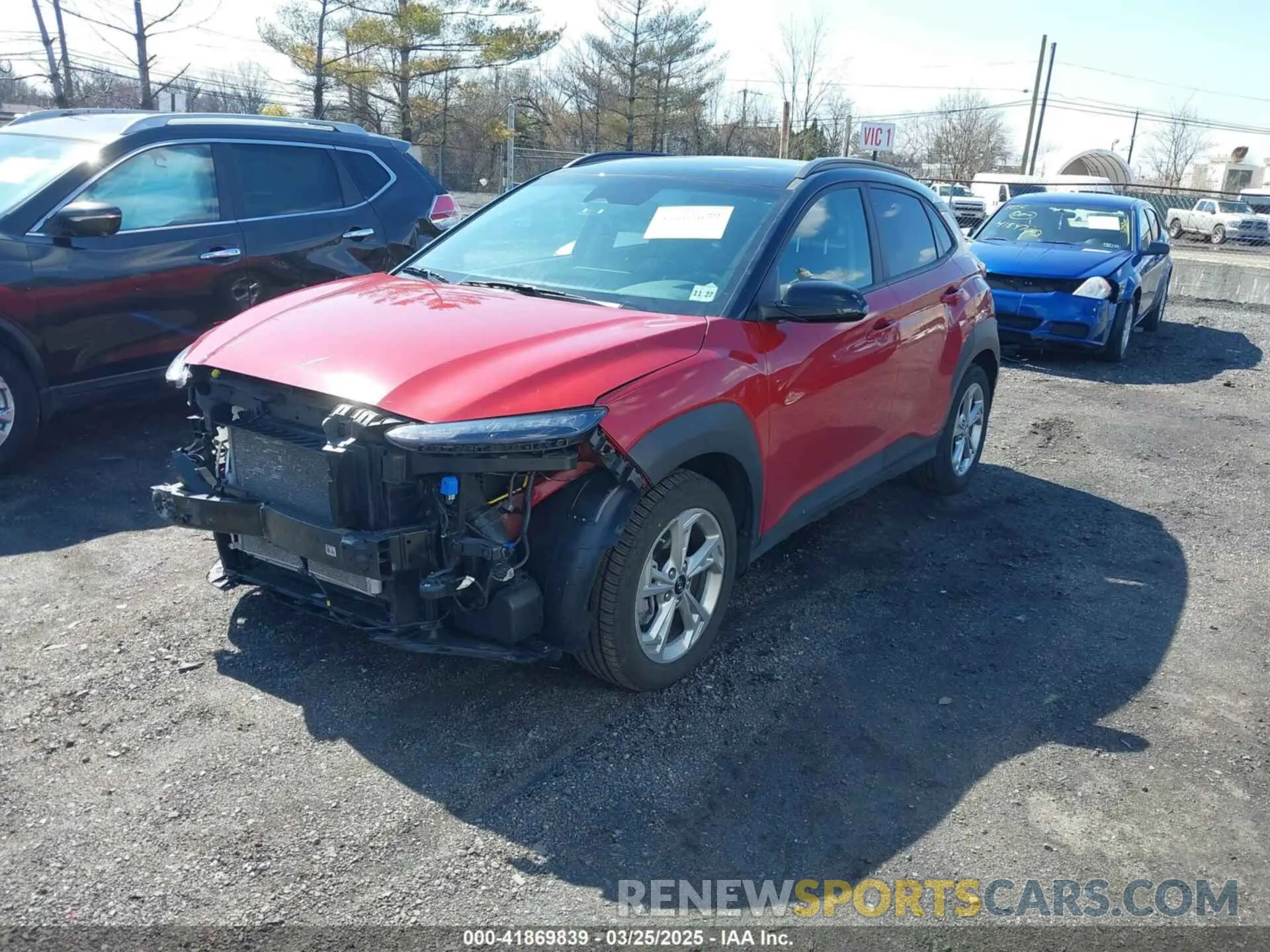 2 fotografías del automóvil dañado KM8K6CAB2PU936256 HYUNDAI KONA 2023