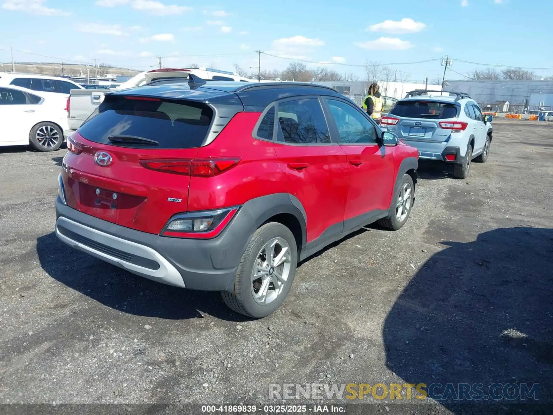 4 fotografías del automóvil dañado KM8K6CAB2PU936256 HYUNDAI KONA 2023