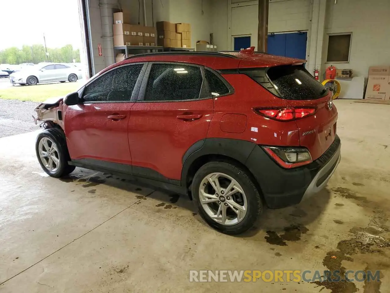 2 fotografías del automóvil dañado KM8K6CAB2PU936273 HYUNDAI KONA 2023