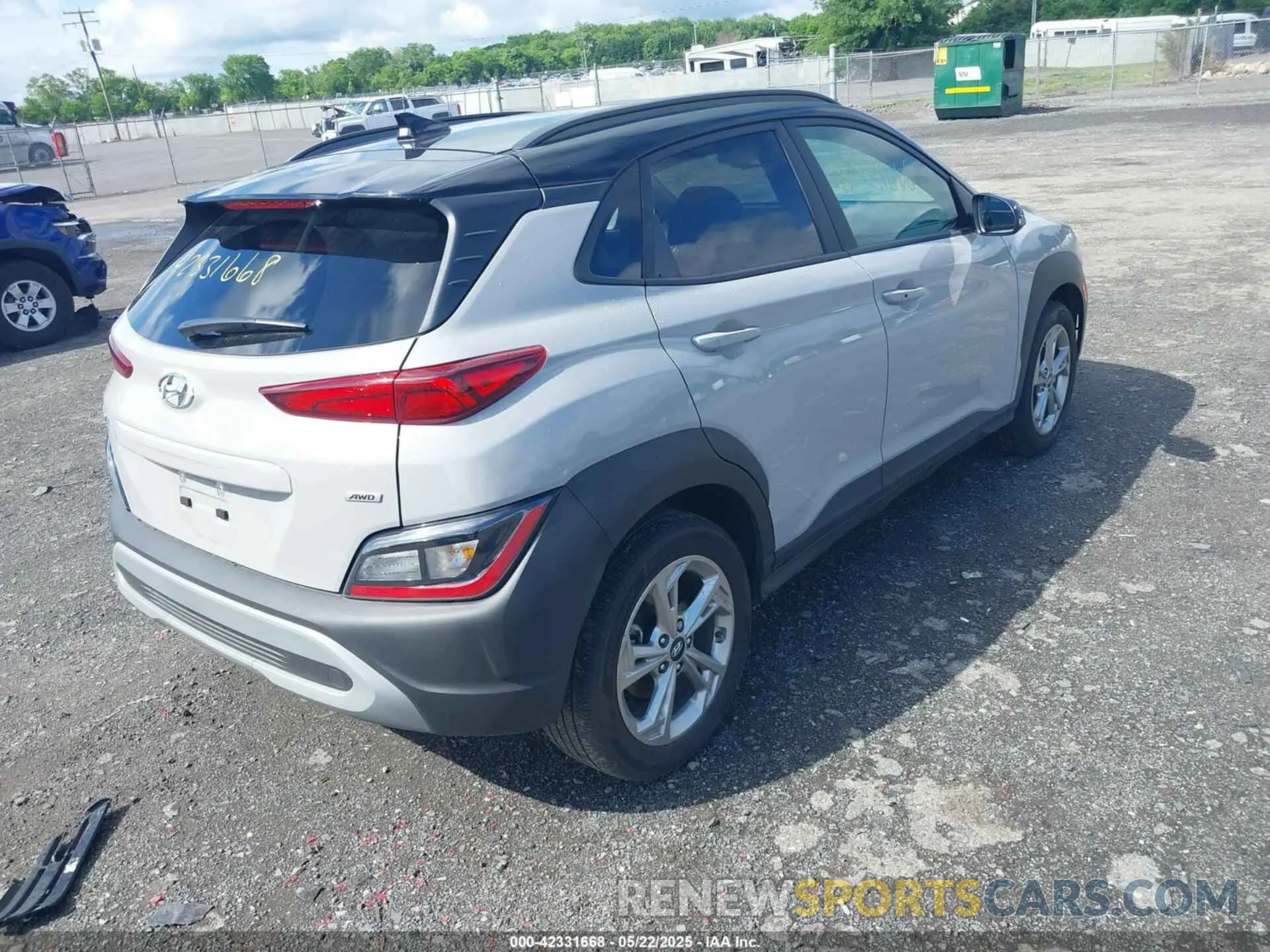 4 fotografías del automóvil dañado KM8K6CAB3PU993274 HYUNDAI KONA 2023