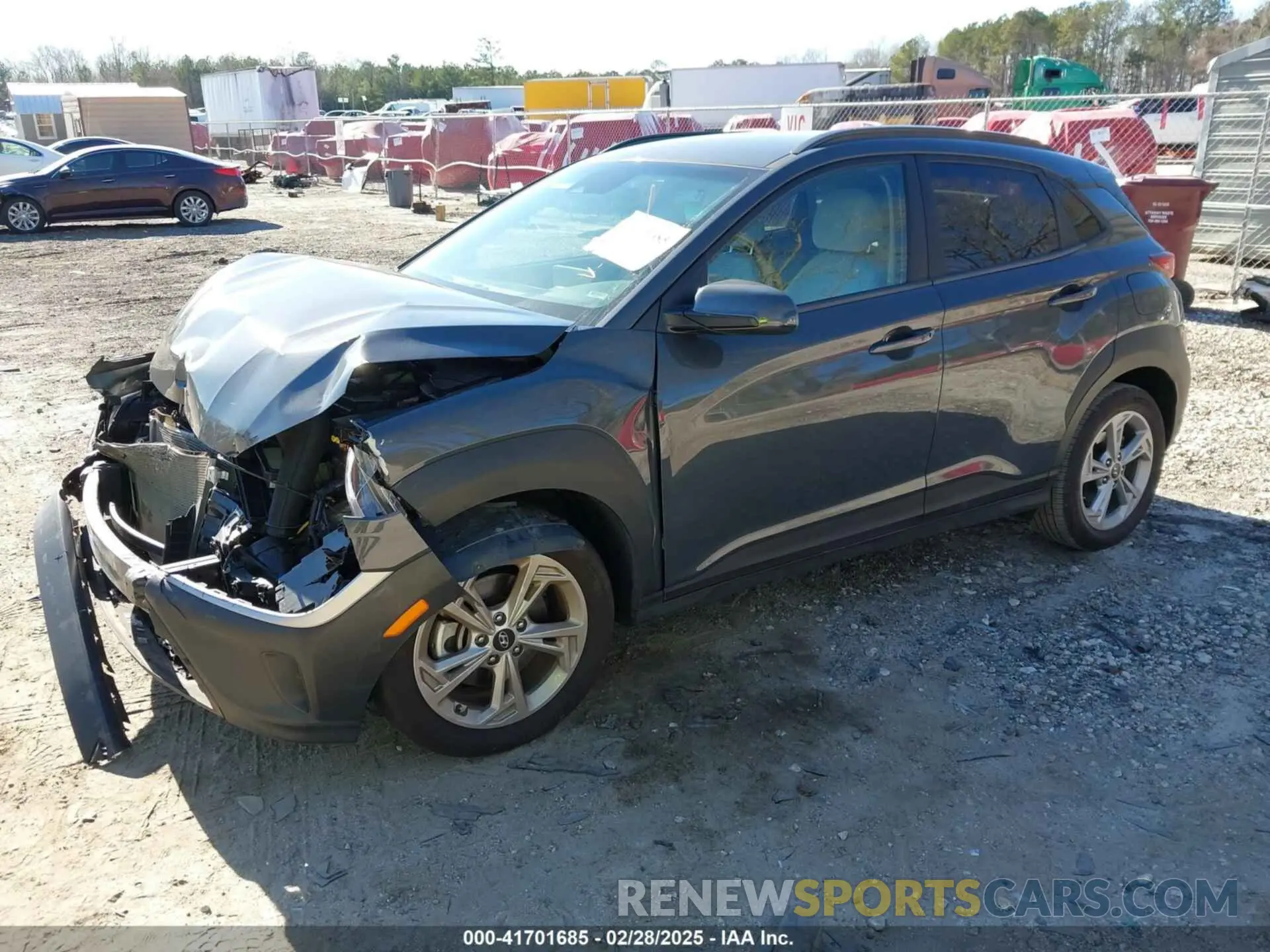 2 fotografías del automóvil dañado KM8K6CAB4PU019528 HYUNDAI KONA 2023