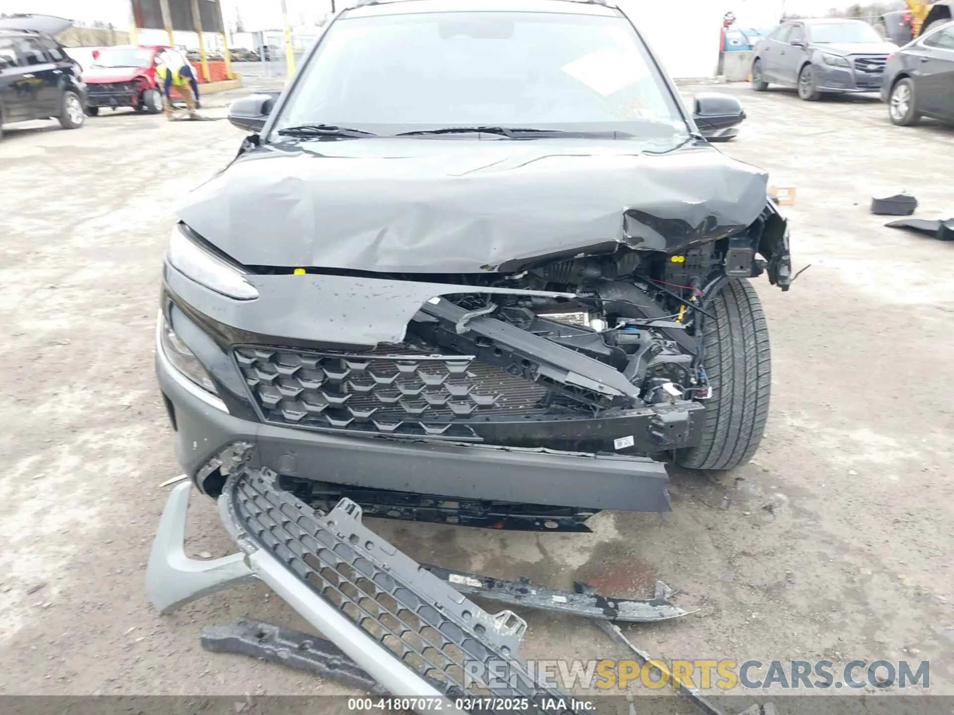 13 fotografías del automóvil dañado KM8K6CAB5PU941273 HYUNDAI KONA 2023