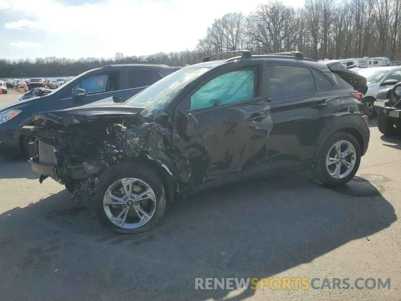 1 fotografías del automóvil dañado KM8K6CAB6PU947499 HYUNDAI KONA 2023