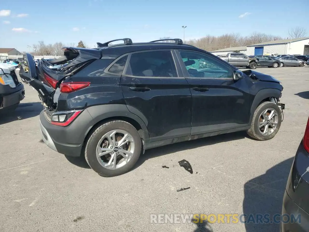 3 fotografías del automóvil dañado KM8K6CAB6PU947499 HYUNDAI KONA 2023