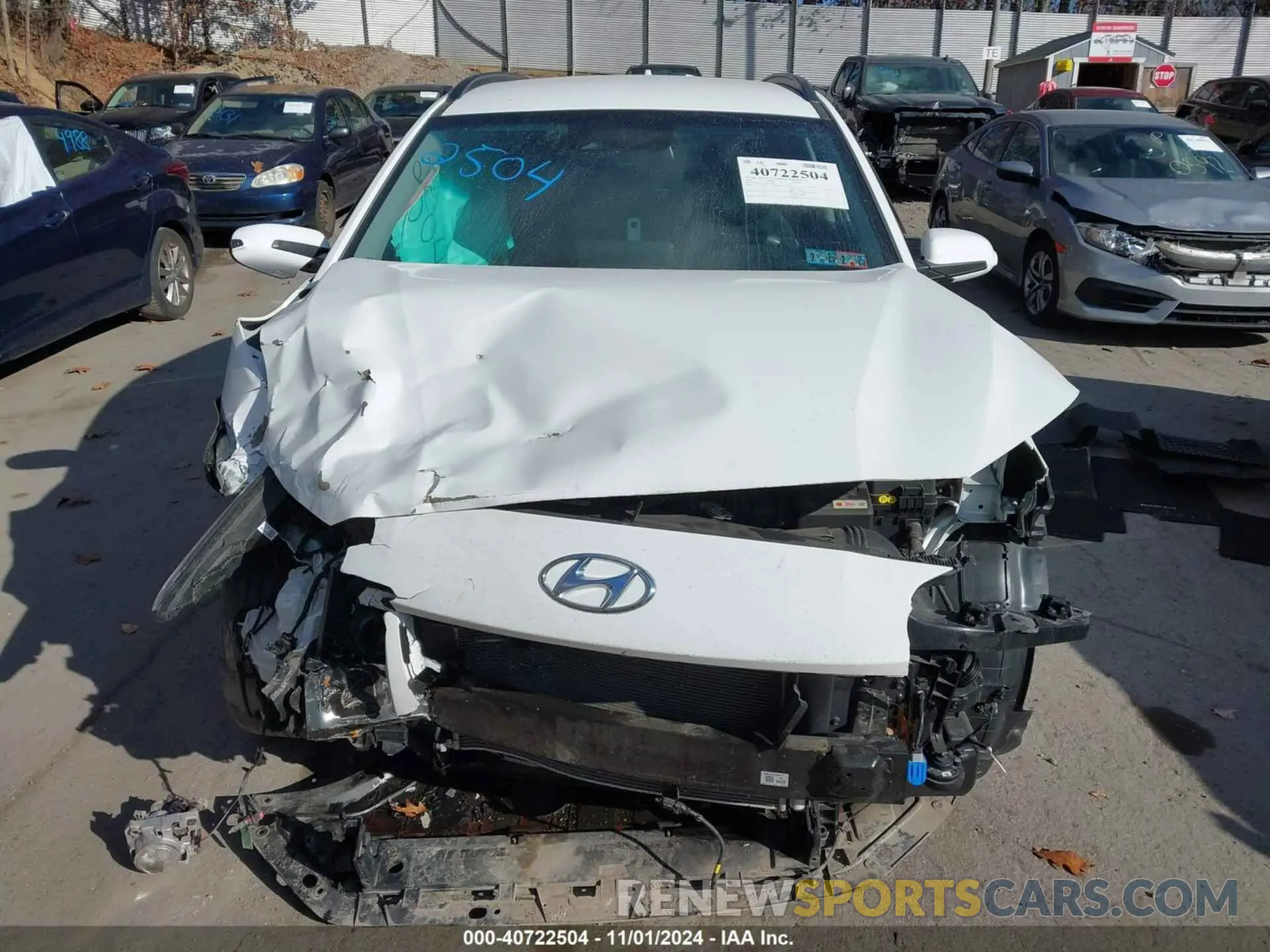 13 fotografías del automóvil dañado KM8K6CAB6PU955473 HYUNDAI KONA 2023