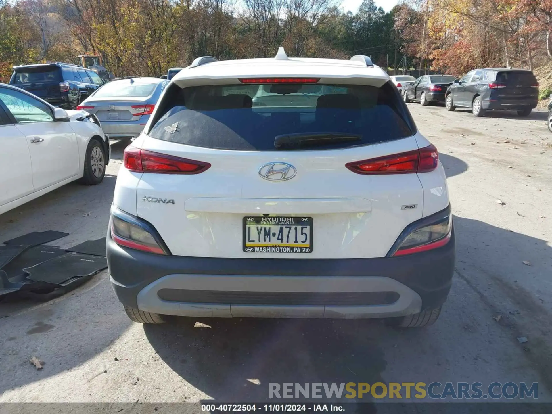 17 fotografías del automóvil dañado KM8K6CAB6PU955473 HYUNDAI KONA 2023